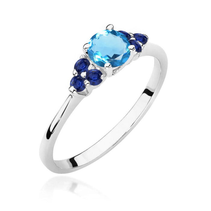 Inel Aur 14K W451 Topaz 0.50ct - Imagine 9