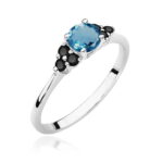Inel Aur 14K W451 Topaz London Blue 0.50ct - Imagine 9