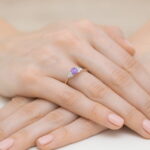 Inel Aur 14K cu Ametist 0.50 ct si Diamante 0.18 ct - Imagine 12