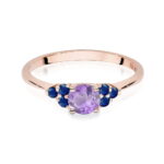 Inel Aur 14K W451 Ametist 0.50ct - Imagine 6