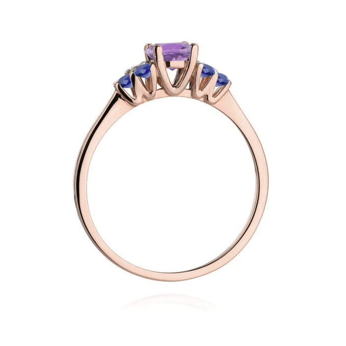 Inel Aur 14K W451 Ametist 0.50ct - Imagine 7