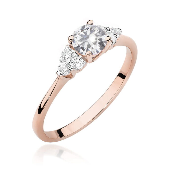Inel Aur 14K W451 Safir Alb 0.60ct - Imagine 9