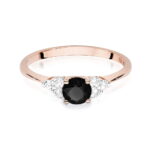 Inel Aur 14K W451 Diamant Negru 0.50ct - Imagine 6