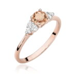 Inel Aur 14K cu Morganit 0.40 ct si Diamante 0.18 ct - Imagine 9