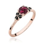 Inel Aur 14K W451 Rodolit 0.60ct - Imagine 5