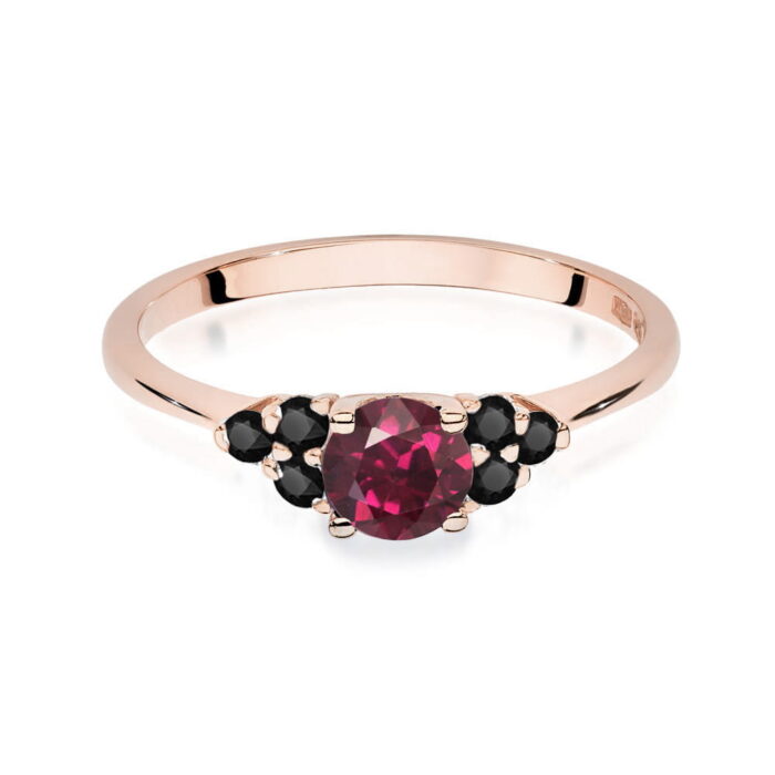 Inel Aur 14K W451 Rodolit 0.60ct - Imagine 6