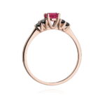 Inel Aur 14K W451 Rodolit 0.60ct - Imagine 7