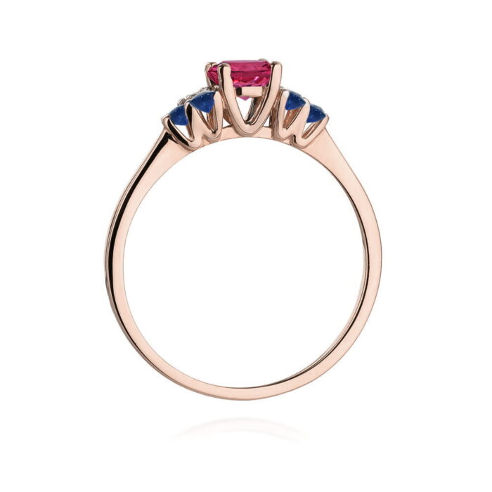 Inel Aur 14K W451 Rodolit 0.60ct - Imagine 7