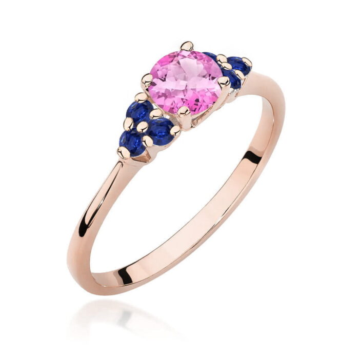 Inel Aur 14K W451 Topaz Roz 0.60ct - Imagine 5