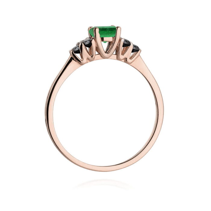 Inel Aur 14K W451 Smarald 0.50ct - Imagine 7