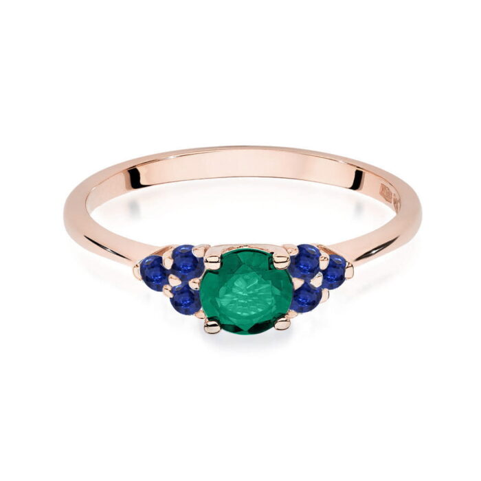 Inel Aur 14K W451 Smarald 0.50ct - Imagine 6