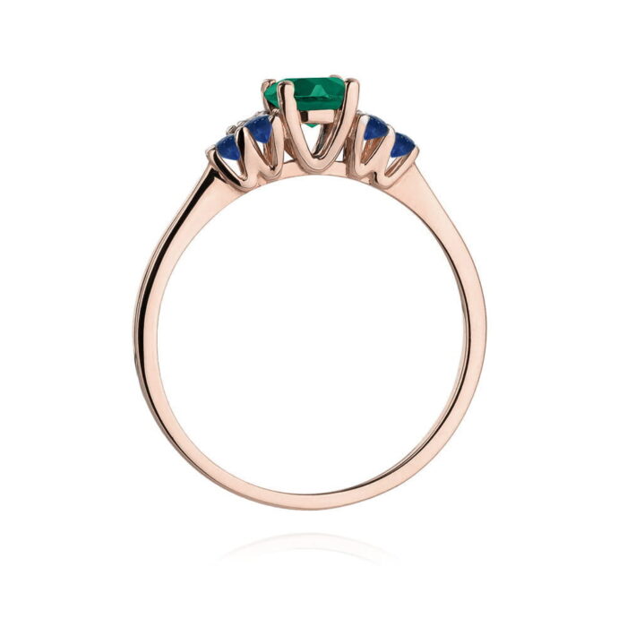 Inel Aur 14K W451 Smarald 0.50ct - Imagine 7