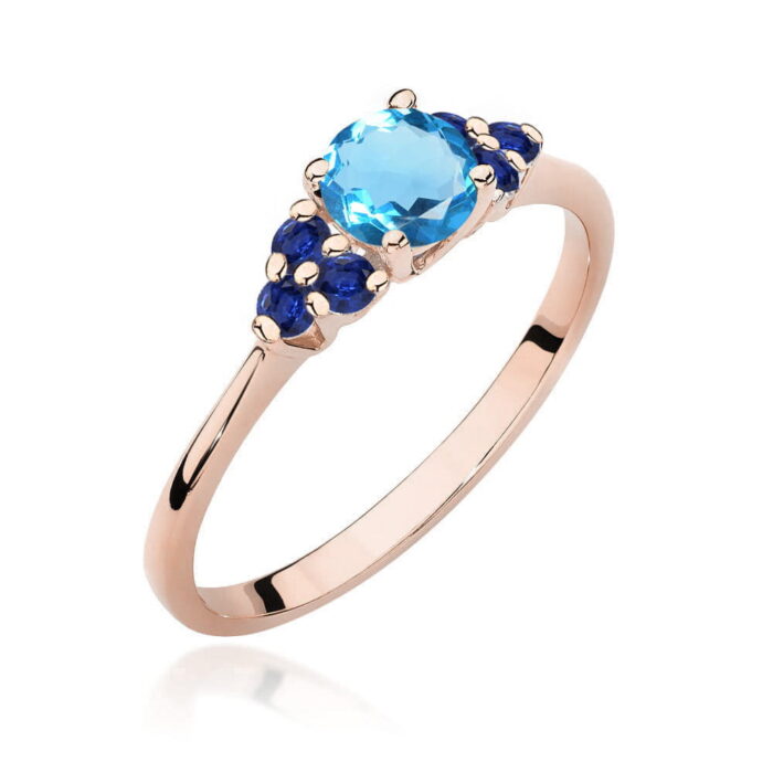 Inel Aur 14K W451 Topaz 0.50ct - Imagine 5