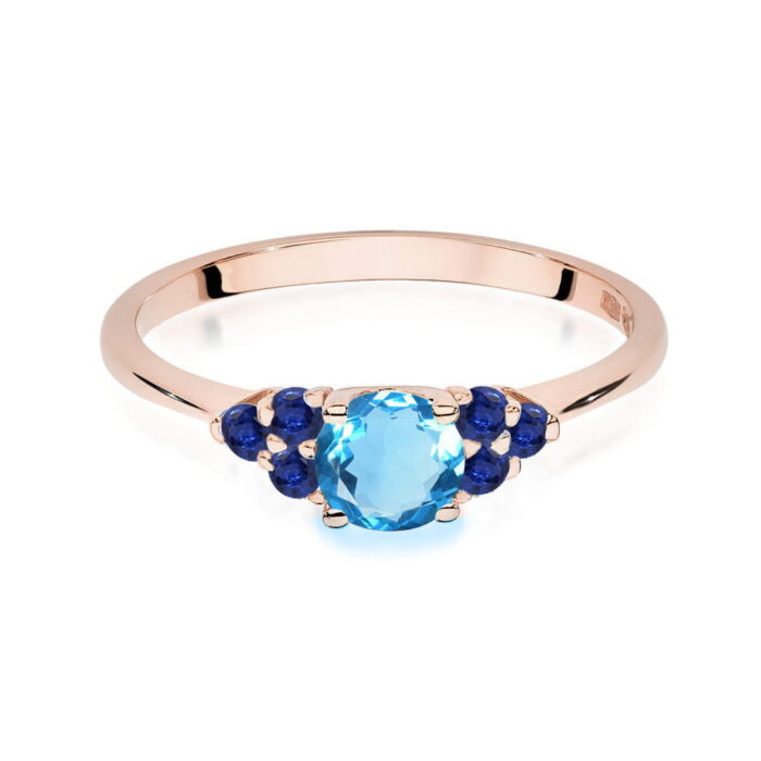 Inel Aur 14K W451 Topaz 0.50ct - Imagine 6