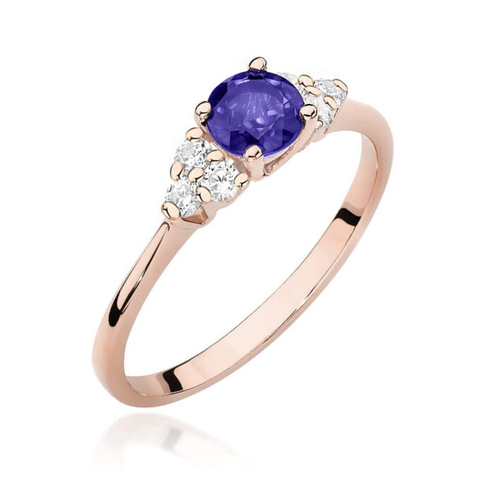 Inel Aur 14k cu Tanzanit 0.50 ct - Imagine 9