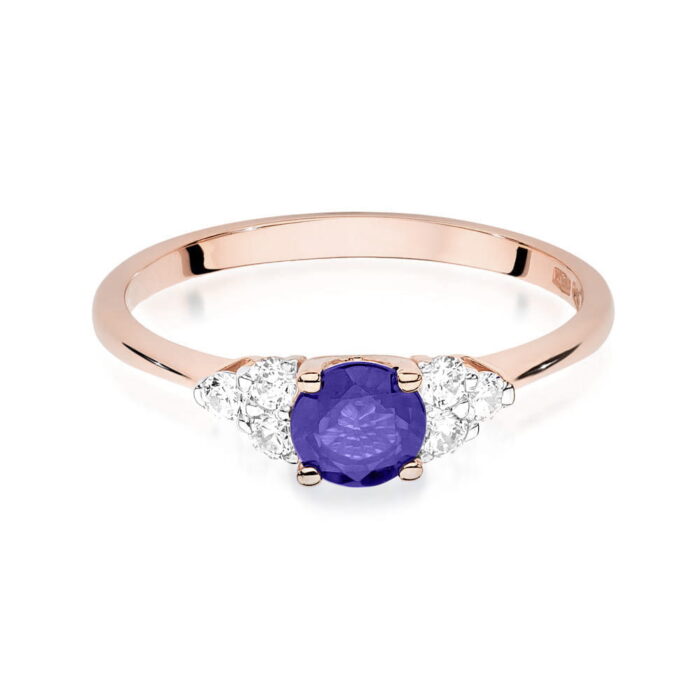 Inel Aur 14k cu Tanzanit 0.50 ct - Imagine 10