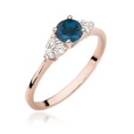 Inel Aur 14K W451 Topaz London Blue 0.50ct - Imagine 9