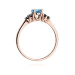 Inel Aur 14K W451 Topaz London Blue 0.50ct - Imagine 7