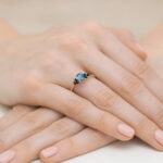 Inel Aur 14K W451 Topaz London Blue 0.50ct - Imagine 8