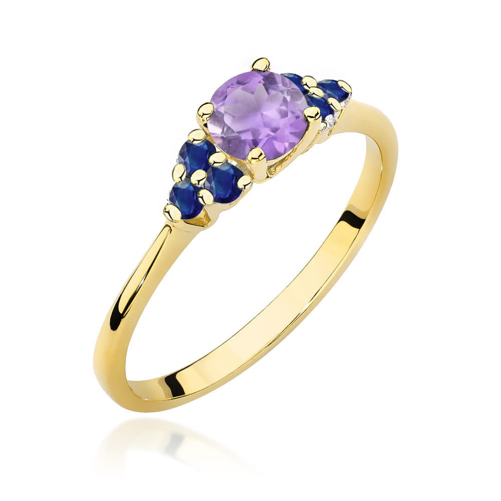 W451-Z-585-A0.50S_1.jpg Inel Aur 14K W451 Ametist 0.50ct - Imagine 1