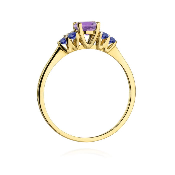 Inel Aur 14K W451 Ametist 0.50ct - Imagine 3