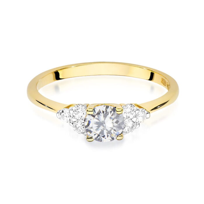 Inel Aur 14K W451 Safir Alb 0.60ct - Imagine 2