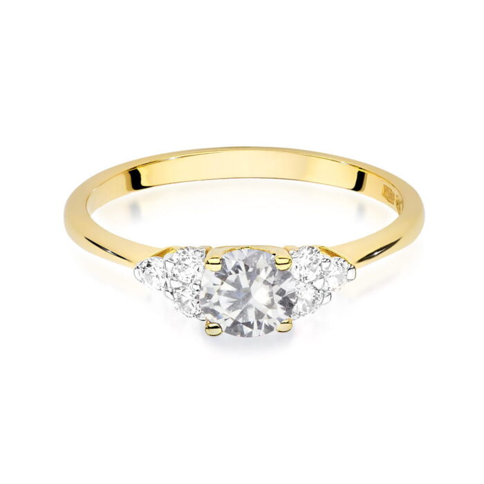 Inel Aur 14K W451 Safir Alb 0.60ct - Imagine 6