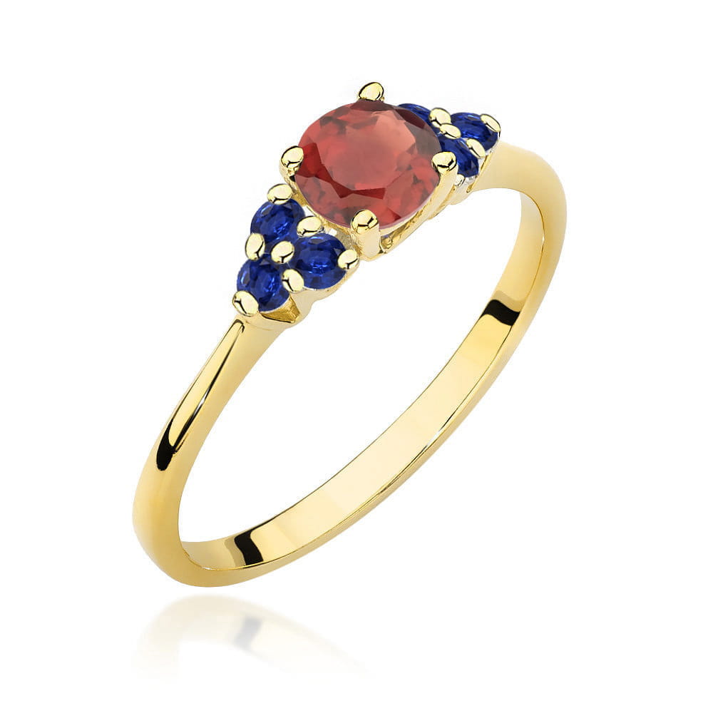W451-Z-585-G0.60S_1.jpg Inel Aur 14K W451 Granat 0.60ct - Imagine 1