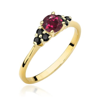Inel Aur 14K W451 Rodolit 0.60ct