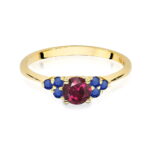 Inel Aur 14K W451 Rodolit 0.60ct - Imagine 2