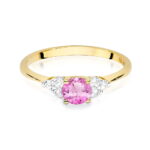 Inel Aur 14K W451 Topaz Roz 0.60ct - Imagine 2