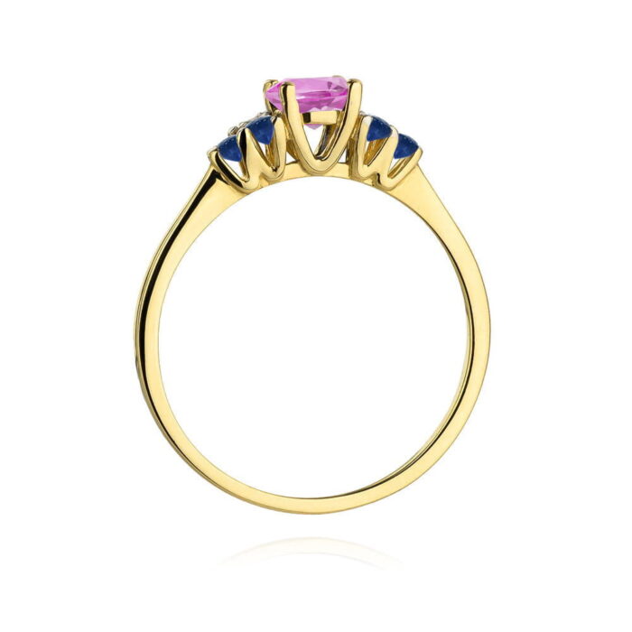 Inel Aur 14K W451 Topaz Roz 0.60ct - Imagine 3