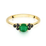 Inel Aur 14K W451 Smarald 0.50ct - Imagine 2