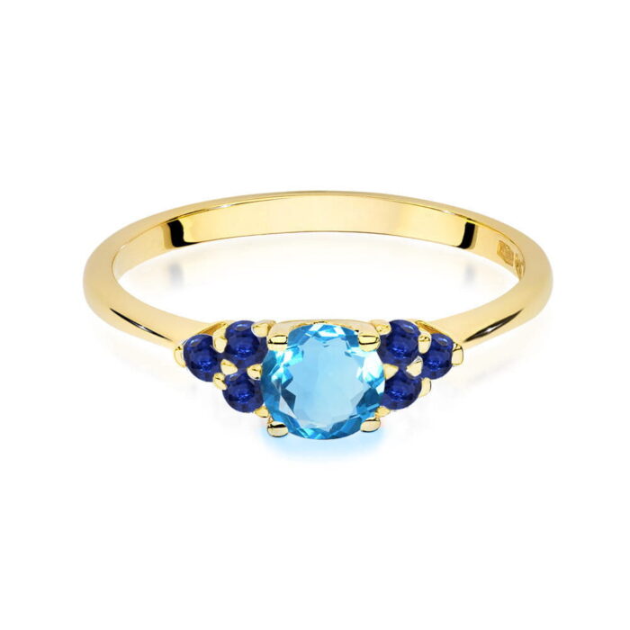 Inel Aur 14K W451 Topaz 0.50ct - Imagine 2