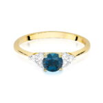 Inel Aur 14K W451 Topaz London Blue 0.50ct - Imagine 6