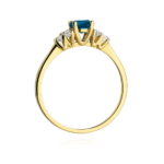 Inel Aur 14K W451 Topaz London Blue 0.50ct - Imagine 7