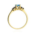 Inel Aur 14K W451 Topaz London Blue 0.50ct - Imagine 3