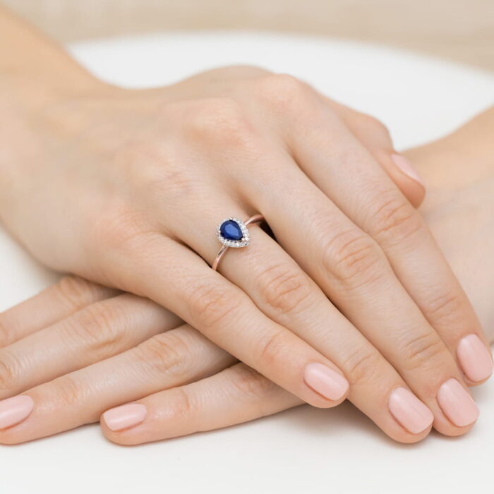 Inel Aur 14k cu Safir 0.60 ct - Imagine 11