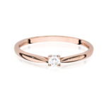 Inel Aur 14K cu Diamant 0.01 ct - Imagine 9