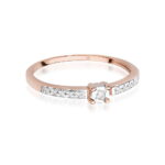 Inel Aur 14K cu Diamant 0.07 ct - Imagine 9