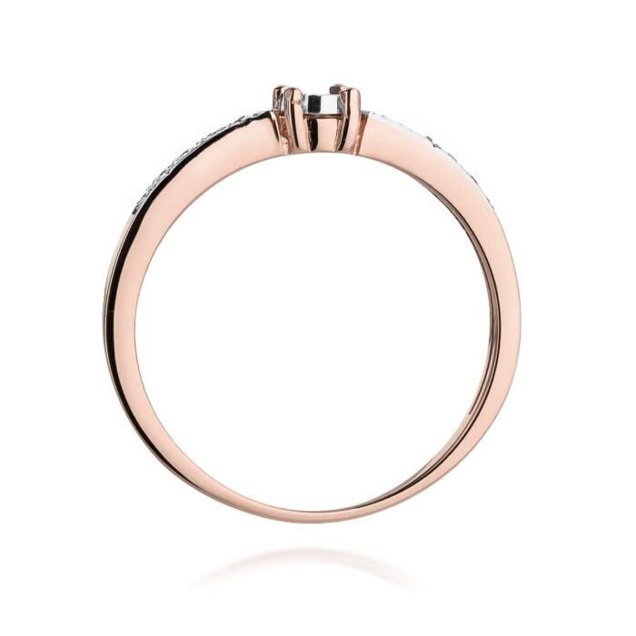 Inel Aur 14K cu Diamant 0.07 ct - Imagine 10