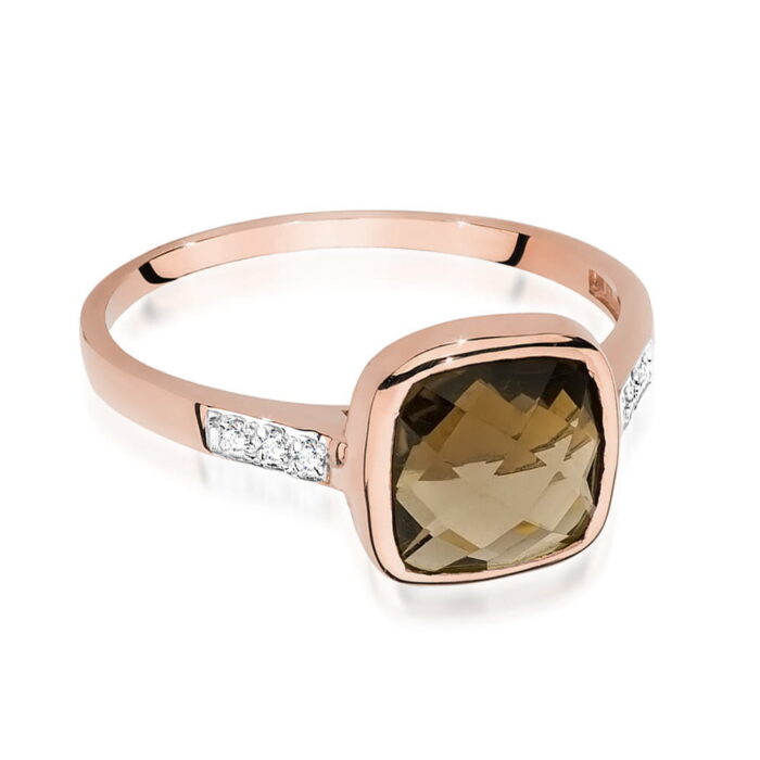 Inel Aur 14K cu Cuart Fumuriu 2.00 ct - Imagine 11