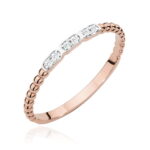 Inel Aur 14k cu Diamante 0.03 ct - Imagine 7