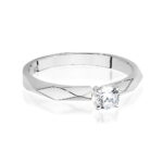 Inel Aur 14K cu Diamant 0.20 ct - Imagine 10