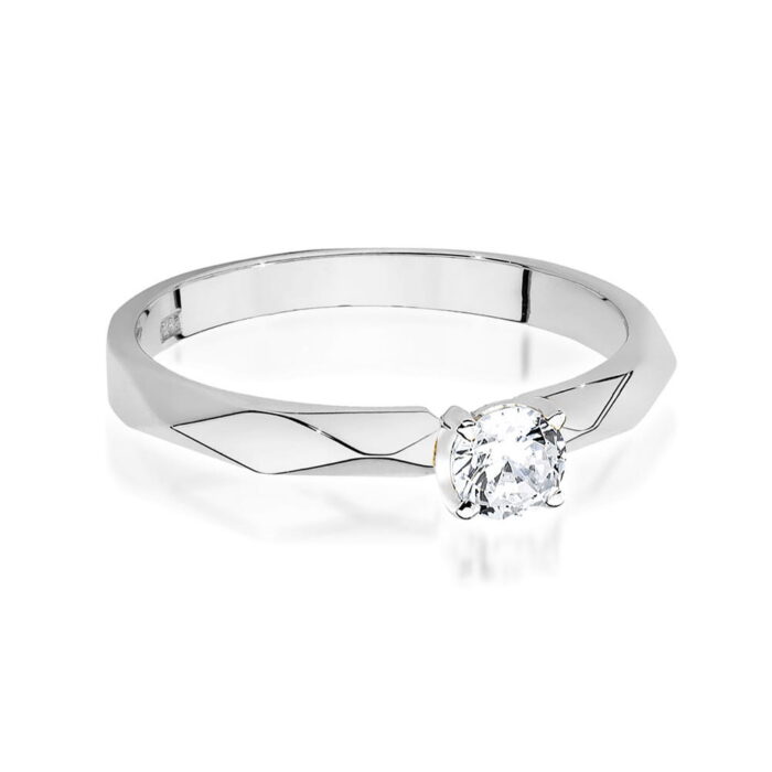 Inel Aur 14K cu Diamant 0.20 ct - Imagine 10