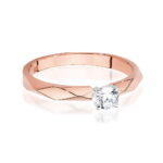 Inel Aur 14K cu Diamant 0.15 ct - Imagine 8