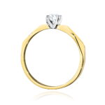 Inel Aur 14K cu Diamant 0.20 ct - Imagine 3