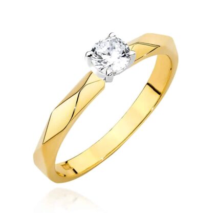 Inel Aur 14K W484 Diamant 0.25ct