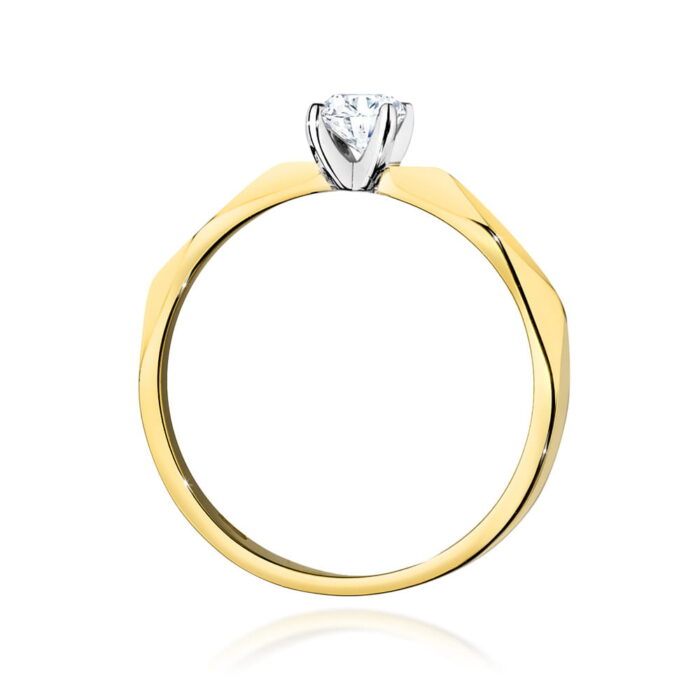 Inel Aur 14K W484 Diamant 0.25ct - Imagine 3