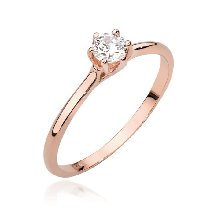 Inel Aur 14K cu Diamant 0.20 ct - Imagine 7